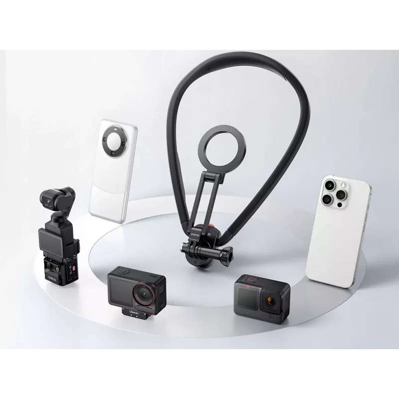 ULANZI MG14 suporte magnético de pescoço suporte POV para telemóvel GoPro DJI Insta360