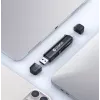 Leitor de cartões Ulanzi CR1 3 em 1 USB 3.0 / USB-C SD TF MicroSD 150-200 MB/s
