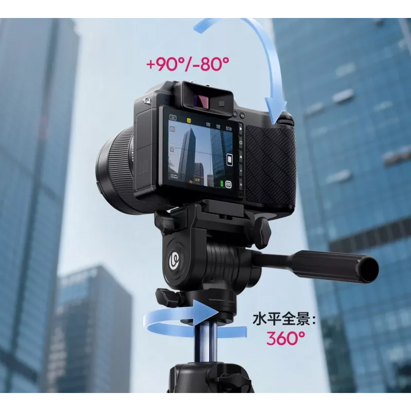 Tripé ULANZI TT39 de 155 cm em alumínio com suporte de telemóvel para DSLR, câmaras sem espelho, smartphone