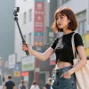 Tripé pau de selfie ULANZI MT90 2 em 1 com encaixe rápido para smartphone e câmara, preto