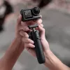 Mini tripé e pau de selfie ULANZI MT66 3 em 1 com clipe para mochila para DJI Osmo Action 5 Pro 4 3, GoPro, Insta360 - preto