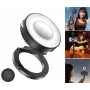 Luz de vídeo LED magnética ULANZI ML05 com espelho, compatível com MagSafe, 2500K-9000K, 3W, preto