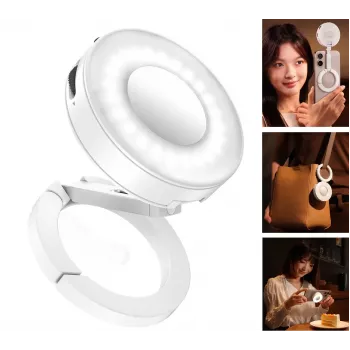 Luz de preenchimento LED Ulanzi ML05 com espelho, MagSafe, 2500K-9000K, branco