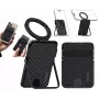 Carteira e suporte ULANZI ML25 MagSafe 2 em 1 para cartões e telemóvel para iPhone - preto