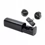 Microfone lavalier sem fios duplo ULANZI A21 para iPhone Lightning, alcance de 100m, estojo de carregamento