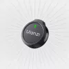 Conjunto de microfone lavalier sem fios ULANZI A21 com estojo de carregamento, 2 emissores, recetor USB-C, alcance de 100 m, preto
