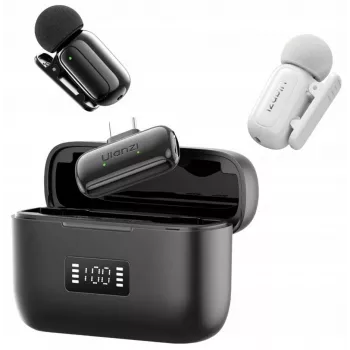 Ulanzi A200 2x microfone sem fios 100m para telemóvel USB-C