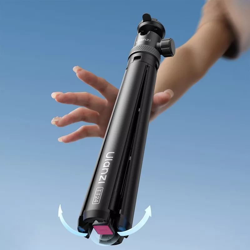 Pau de selfie e tripé ULANZI de 148 cm com rosca de 1/4 de polegada para smartphone e câmara TT24