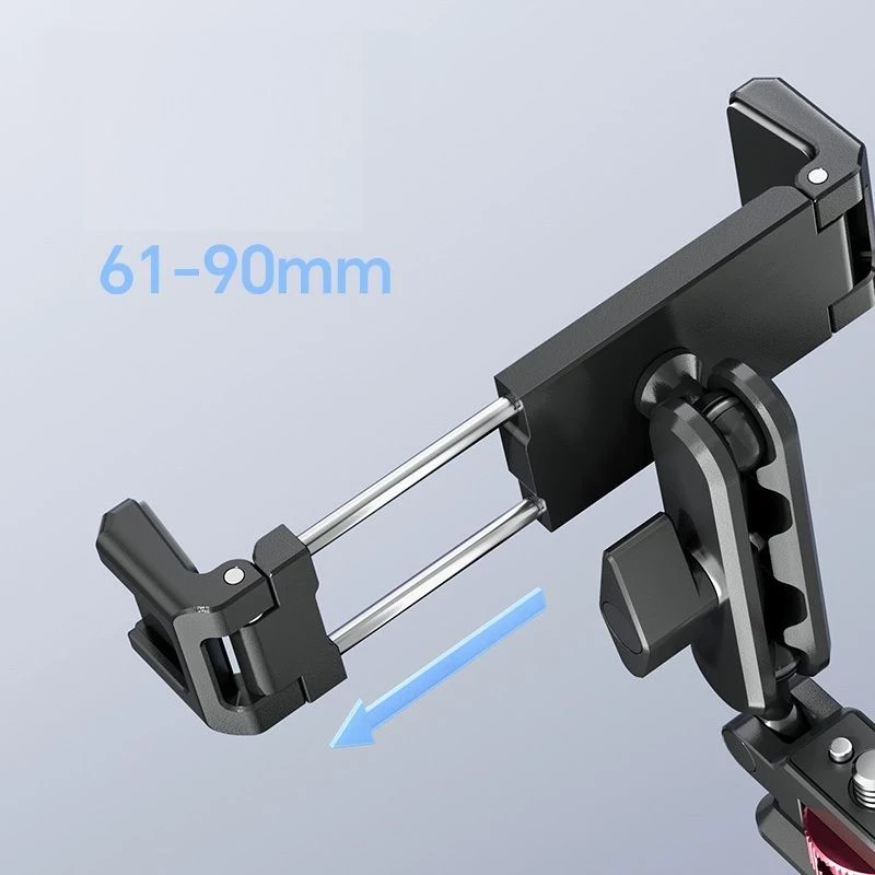 Grampo de suporte para telemóvel ULANZI MA56 com sapata fria, rosca de 1/4 de polegada-20, pinos anti-rotação Arri, preto