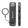 Leitor de cartões ULANZI CR3 3 em 1 SD/MicroSD/USB com ligações USB-C e USB-A