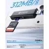 Leitor de cartões ULANZI CR3 3 em 1 SD/MicroSD/USB com ligações USB-C e USB-A