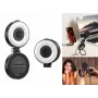 ULANZI LM23 Luz de vídeo LED com espelho e suporte MagSafe, 6W bi-color 2500K-9000K, bateria de 2000mAh, USB-C, preto