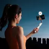 ULANZI LM23 Luz de vídeo LED com espelho e suporte MagSafe, 6W bi-color 2500K-9000K, bateria de 2000mAh, USB-C, preto