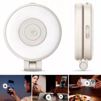 ULANZI LM21 Luz de vídeo LED com MagSafe, 2500K-9000K, 6W, branco