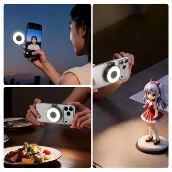 ULANZI LM21 Luz de vídeo LED com MagSafe, 2500K-9000K, 6W, branco