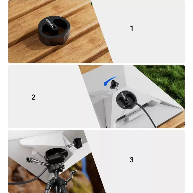 Adaptador de montagem em tripé STARWARE com rosca de 1/4