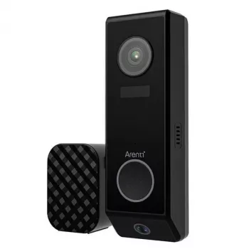 Arenti P10 Campainha 2K Campainha de vídeo inteligente com campainha sem fios, IP65, deteção PIR + IA, bateria recarregável ou com fios, compatível com Alexa/Google Assistant