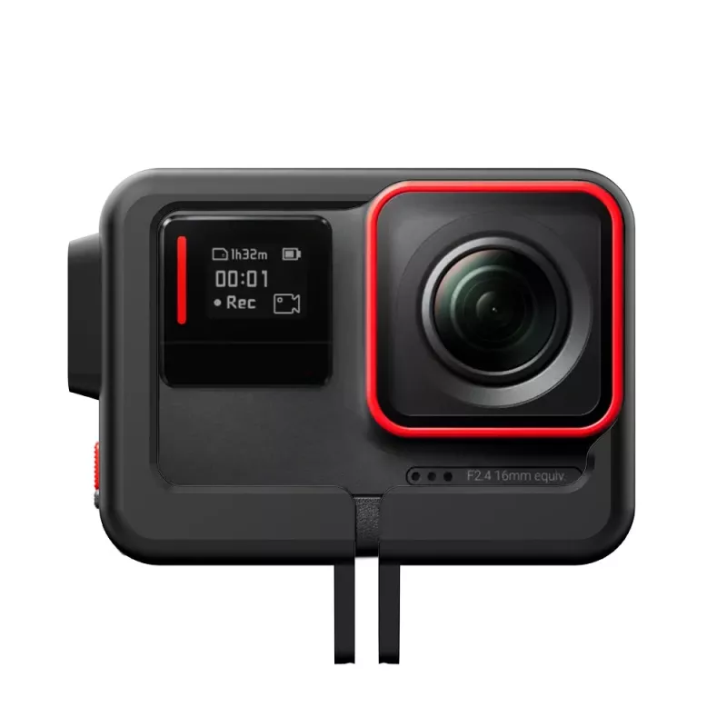 TELESIN Suporte de moldura para Insta360 ACE com sapata fria e parafuso - Preto