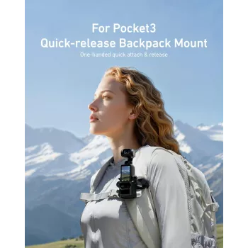 TELESIN Suporte para alça de mochila para DJI Osmo Pocket 3