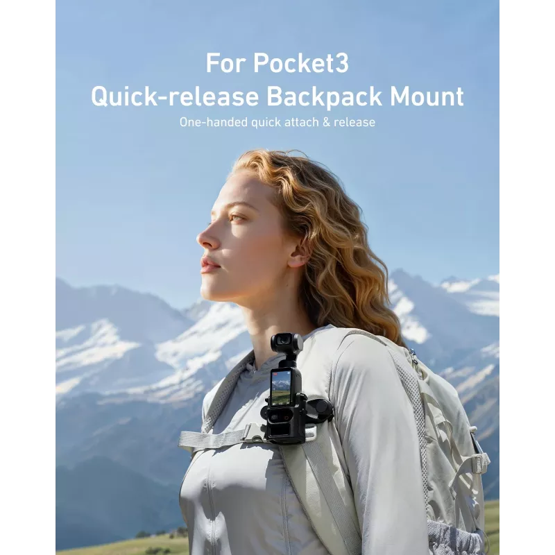 TELESIN Suporte para alça de mochila para DJI Osmo Pocket 3
