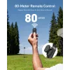 TELESIN Pau de selfie tripé com comando Bluetooth 80m para GoPro Hero 13 12 11 10 9 Max Max2