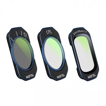 Telesin S5-FLT-44-TDJ Conjunto de filtros CPL / VND / Black Mist 1/4 para DJI Osmo Pocket 4/3