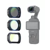 Telesin S5-FLT-44-TDJ Conjunto de filtros CPL / VND / Black Mist 1/4 para DJI Osmo Pocket 4/3