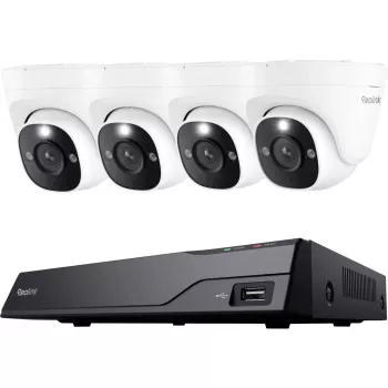 Reolink NVS8-12MD4 sistema de câmara de segurança NVR PoE 8 canais 12MP com 4 câmaras