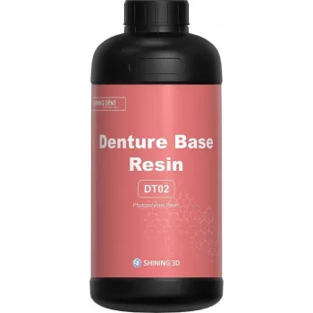 SHINING DT02-LRP base para prótese dentária 3D resina 1kg rosa
