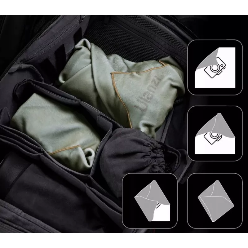 Ulanzi CM009 bolsa universal para objetiva de câmara / estojo / saco de armazenamento – preto, concha rígida EVA, resistente a choques, à prova de pó e de salpicos