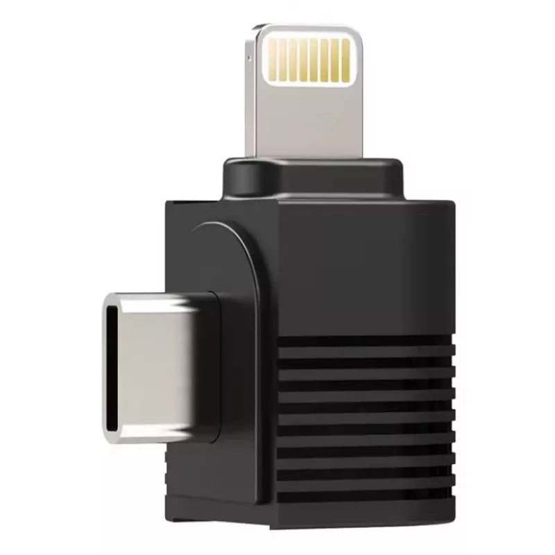 Adaptador Lightning Ulanzi A100 para microfone em iPhone 14 13 12 11 X 8