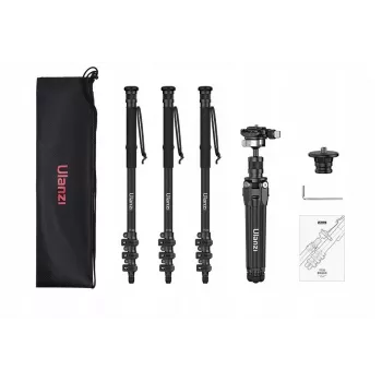 Tripé fotográfico profissional 5-em-1 Ulanzi TT35 T068 146cm carbono