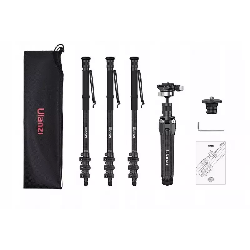Tripé fotográfico profissional 5-em-1 Ulanzi TT35 T068 146cm carbono
