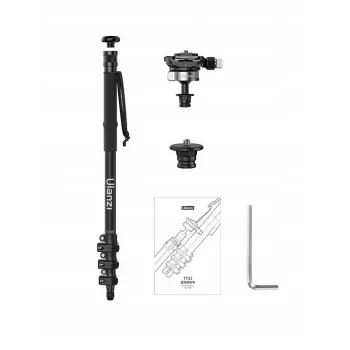 Monopé profissional em fibra de carbono ULANZI TT35 130 cm com cabeça fluida para câmara DSLR