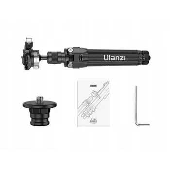 Mini tripé em fibra de carbono ULANZI TT35 28cm com cabeça de esfera, parafuso de 1/4 polegadas, placa Arca-Swiss, para DSLR/sem espelho/action cam/smartphone, preto