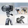 Cabeça de vídeo fluida panorâmica ULANZI EH09 360°, Arca-Swiss, capacidade de carga 5kg, 1/4 polegada-20 e 3/8 polegada-16