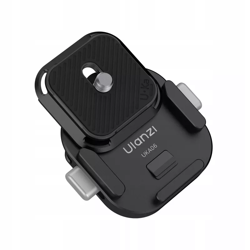 Correia de pescoço e ombro para câmara Ulanzi UKA06 com placa de libertação rápida, compatível com Arca-Swiss, parafuso de 1/4 polegadas-20, preto