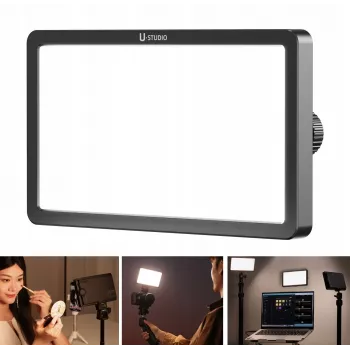 Luz de preenchimento de vídeo LED RGB ULANZI K6500 9W com fixação magnética, controlo por app Bluetooth, ecrã OLED