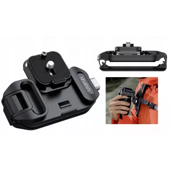 Suporte Super Clamp Ulanzi UKA07 com mini cabeça de esfera para câmara