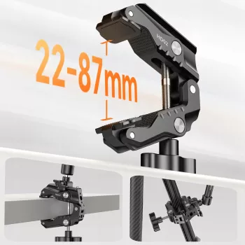 Ulanzi HD02 Magic Arm com grampo, rosca 1/4