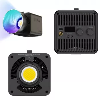 Ulanzi ML100 RGB Luz LED bicolor, 2700-6500K