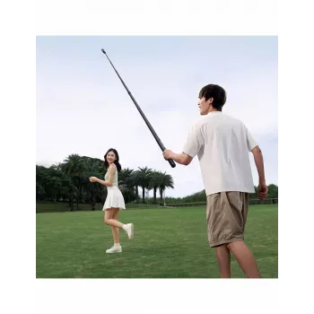 Ulanzi VL02 bastão de selfie / monopé em fibra de carbono 2,7m com suporte para telefone e adaptador GoPro