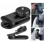 ULANZI CK02 suporte de câmara de fecho rápido com placa magnética para alça de mochila, cinto, alça de ombro, preto