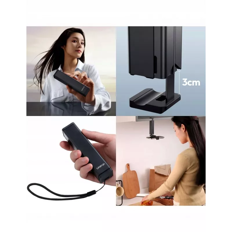 ULANZI SK-20 tripé de viagem 3 em 1 com pega, tripé e suporte para telefone para smartphone
