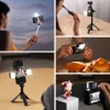 ULANZI DG01 mini luz de vídeo LED com fixação magnética e adaptador de sapata fria, 1W, 500mAh, Bi-Color 2700K-6500K, branco