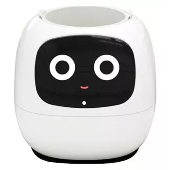 PlantsIO IVY White Jardim hidropónico inteligente com lâmpadas de crescimento LED de espetro total, 4 cápsulas de plantas, rega automática, controlo por app