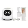 PlantsIO IVY White Jardim hidropónico inteligente com lâmpadas de crescimento LED de espetro total, 4 cápsulas de plantas, rega automática, controlo por app