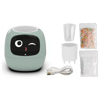 PlantsIO IVY GRN Sistema de Cultivo Hidropónico 6 Cápsulas Branco com Detalhes Verdes
