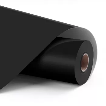 Película de vinil adesiva permanente LOKLiK Matte Black 30,5 x 180 cm