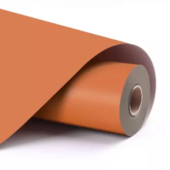 LOKLiK Película de Vinil Autoadesiva Permanente Matte - Laranja - 30,5 x 180 cm (12 polegadas x 6 polegadas)